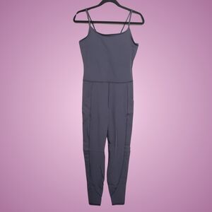 Greyson Aria Jumpsuit Anthracite Gray Medium, Large Padded Activewear NWT
